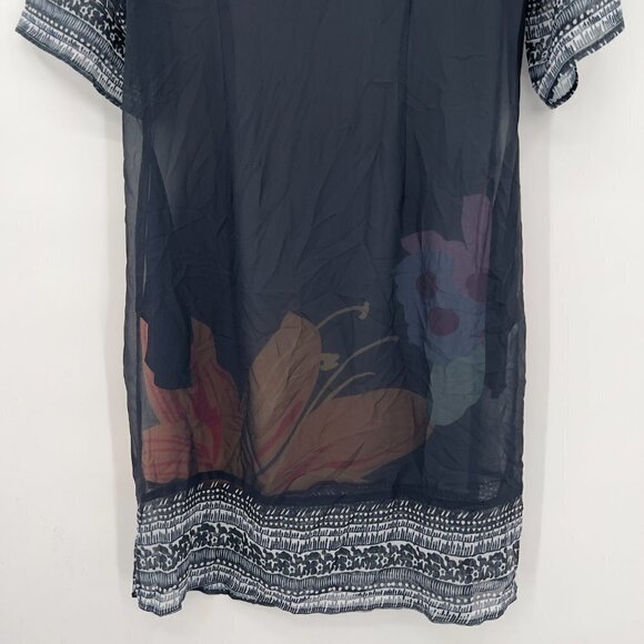 Soft Surroundings Pullover Floral Sheer Dress - Picture 6 of 9